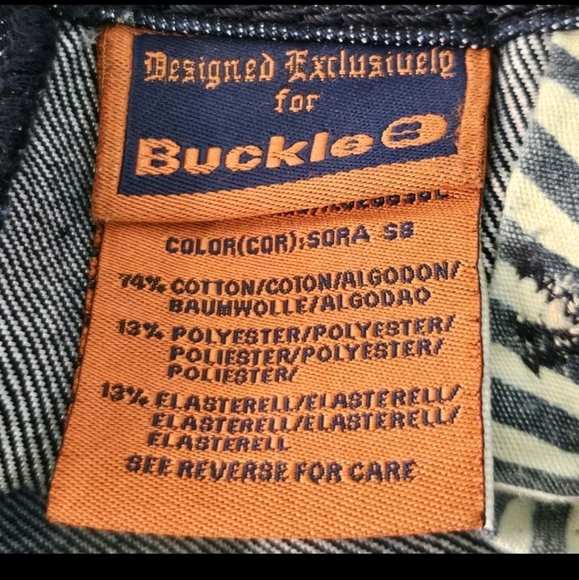 Rock Revival Sora Skinny Jeans Size 27 Embroidered Pockets Bling Buttons - Picture 11 of 13